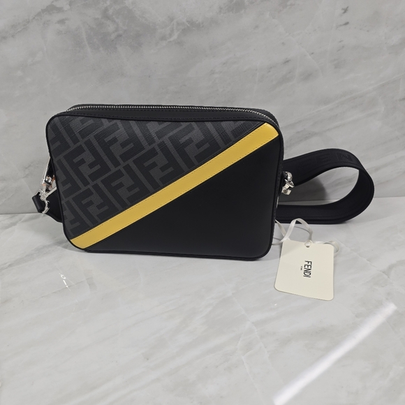 Fendi Handbags - Fendi Black and Yellow Crossbody Bag